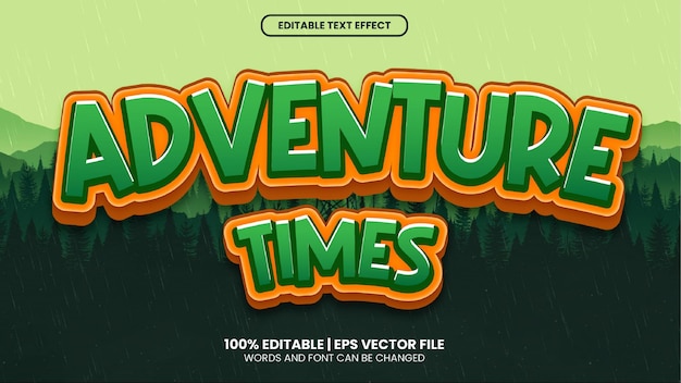 Effet de texte Adventure Times