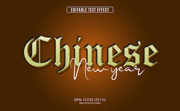 Effet de texte Année chinoise