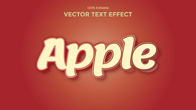 Effet de texte Apple