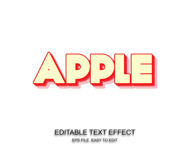 Effet de texte Apple