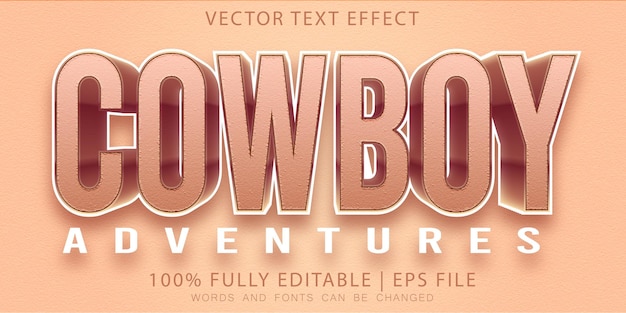 Effet De Texte Aventure Cowboy