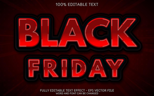 Effet De Texte Black Friday Style De Texte Modifiable