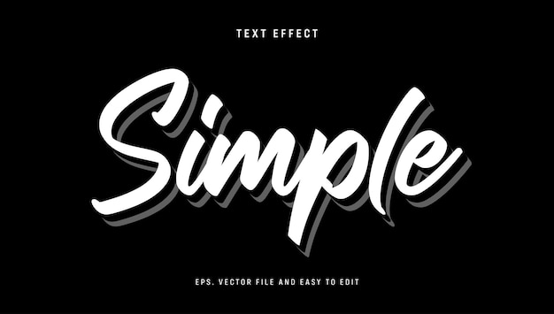 Effet de texte blanc simple