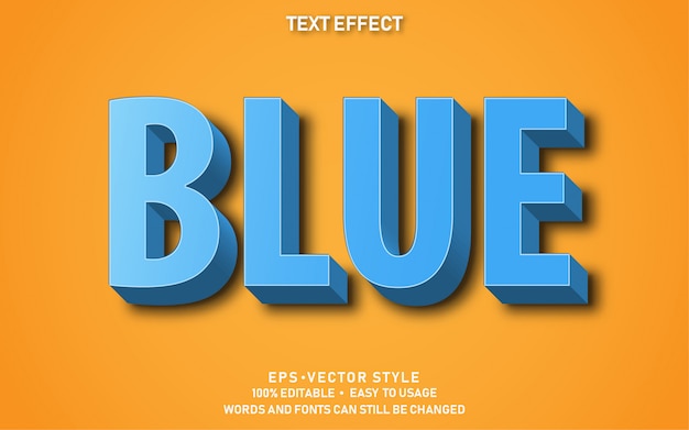 Effet De Texte Bleu