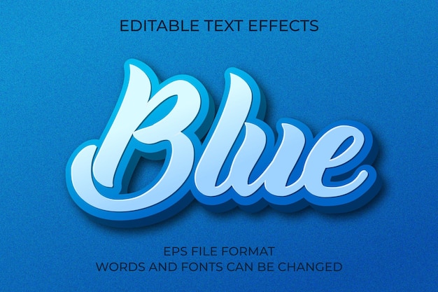 Effet De Texte Bleu