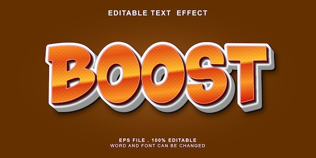 Effet De Texte Boost Modifiable