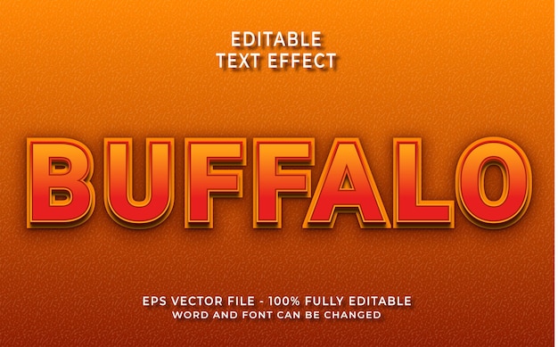 Effet De Texte Buffalo Créatif