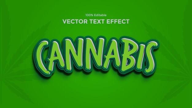 effet de texte cannabis deux