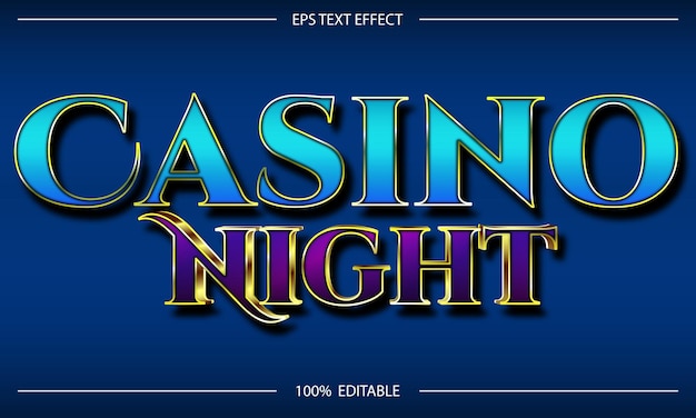 Effet De Texte Casino Night