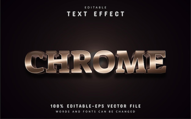 Effet De Texte Chrome Modifiable