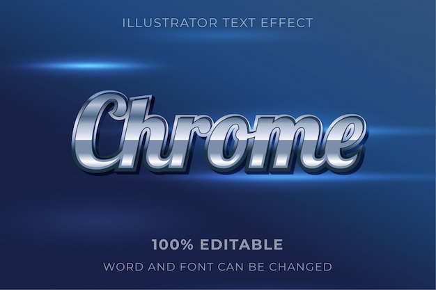 Effet de texte Chrome
