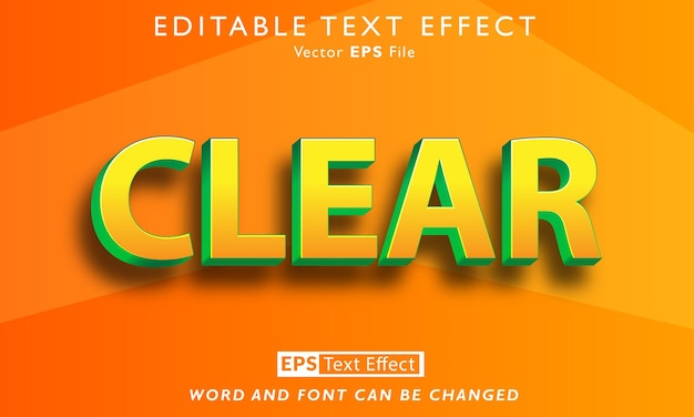 Effet de texte clair
