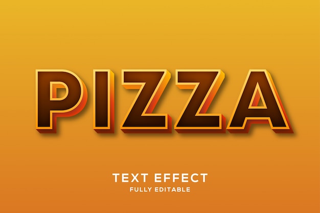 Effet de texte Clean Bold Pizza