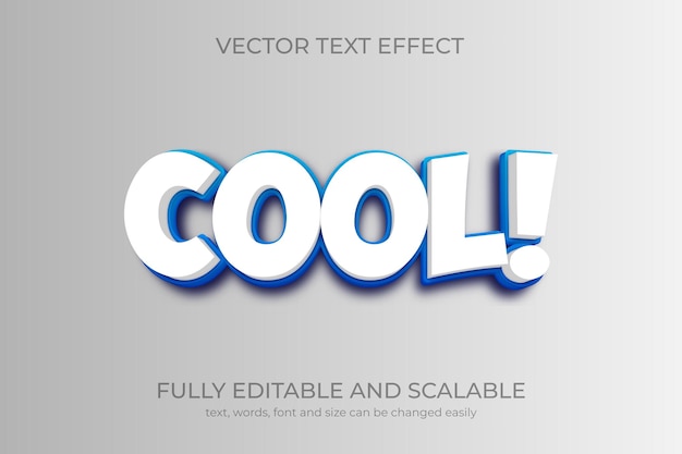 Vecteur effet de texte cool modifiable