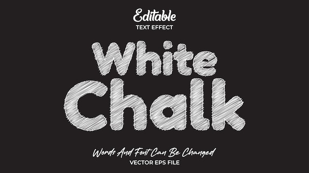 Effet de texte à la craie blanche
