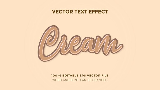 Effet De Texte Crème