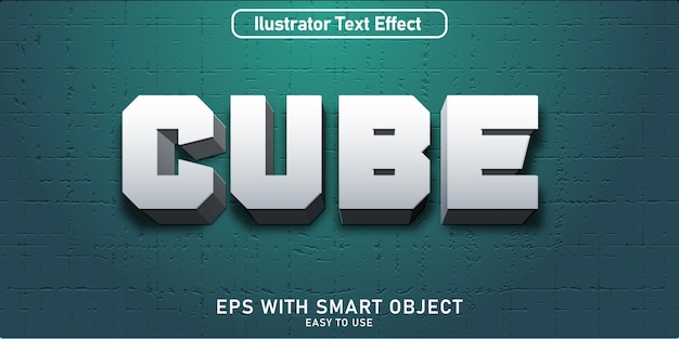 Effet de texte cube