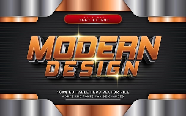Effet De Texte Design Moderne