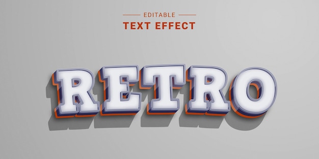 Effet de texte de dessin animé 3D