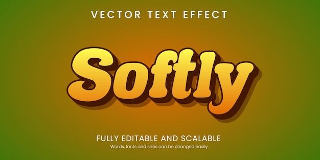 Effet de texte doux modifiable