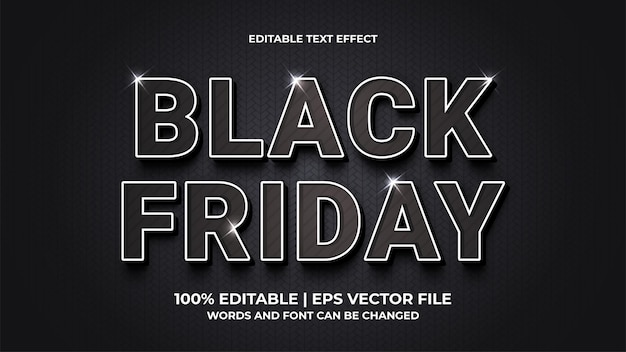 Effet de texte du Black Friday