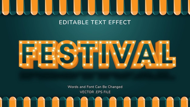 Effet de texte du festival