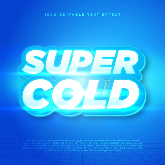 Effet de texte du futur super froid