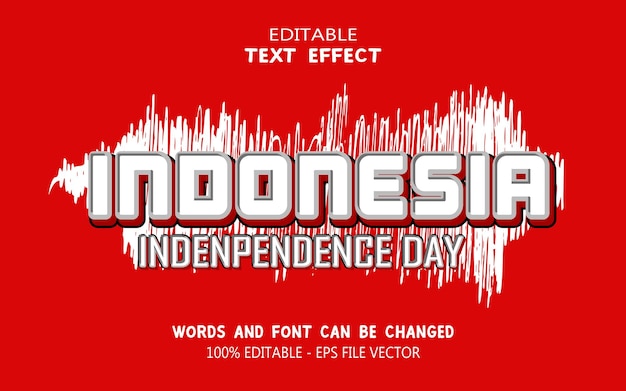 Effet De Texte Du Jour De L'indépendance De L'indonésie