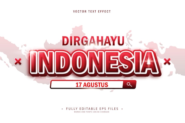 Effet De Texte Du Jour De L'indépendance De L'indonésie