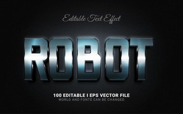 Effet De Texte Du Robot