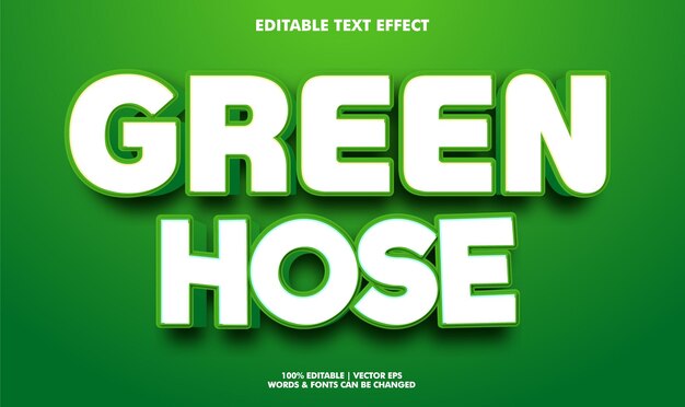 Effet de texte du tuyau vert