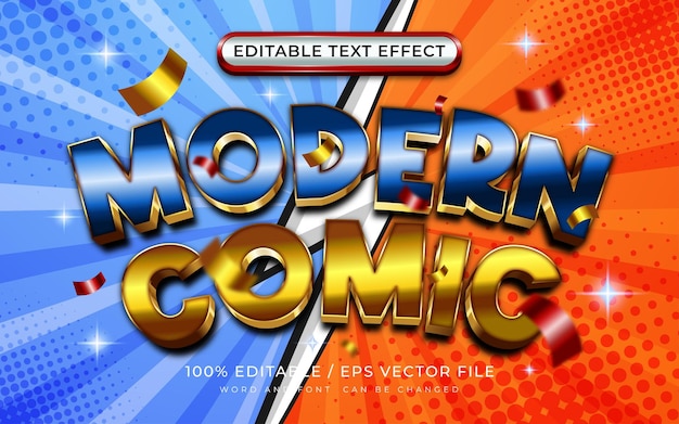 Effet De Texte éditable En 3d Moderne Et Brillant