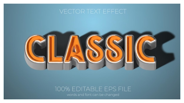 Effet De Texte éditable Classique Style Eps Effet De Texte Editable