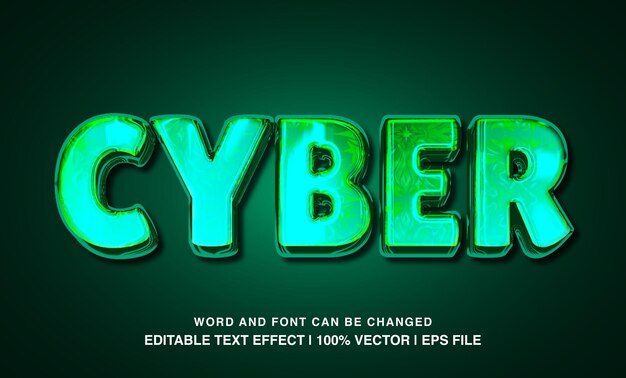 Effet De Texte éditable En Vert Brillant