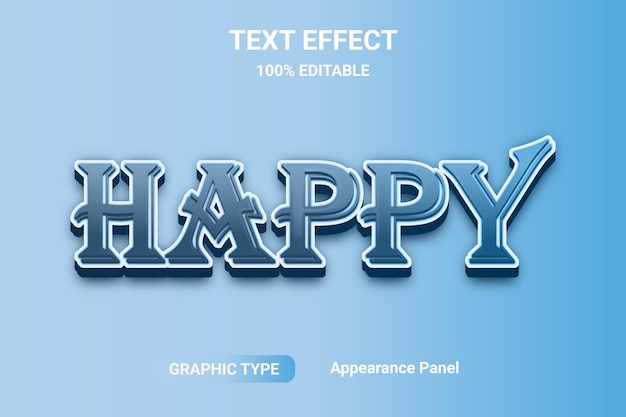 effet de texte éditable