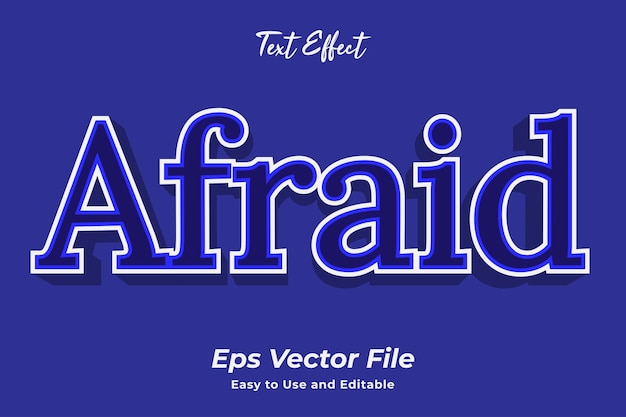 Effet De Texte Effrayant Modifiable Et Facile à Utiliser Vecteur Premium