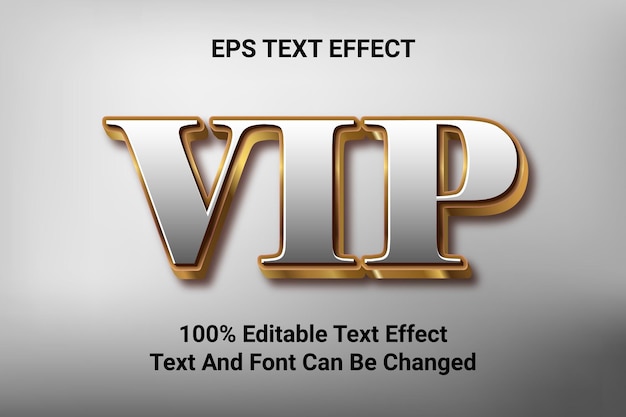 Effet De Texte élégant Vip