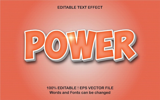 Effet De Texte Eps Power 3d