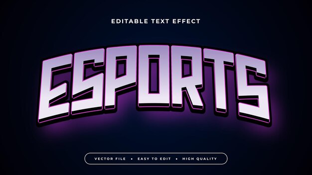 Vecteur effet de texte esport 5