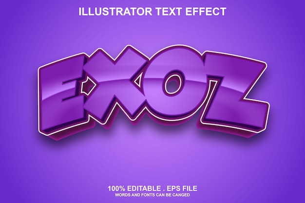 Effet De Texte Exoz Modifiable