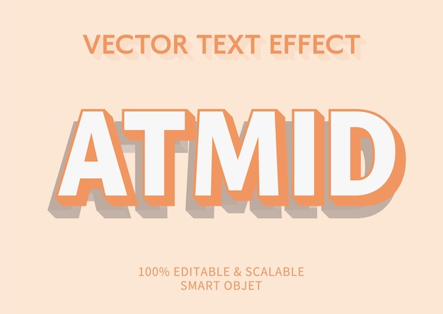 Effet texte F17 de polices vectorielles modifiables