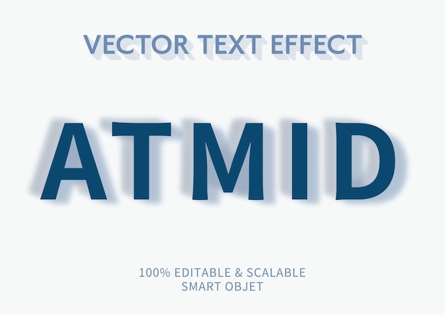 Effet texte F31 de polices vectorielles modifiables