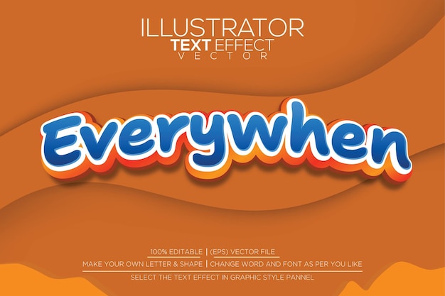 L'effet de texte facile à modifier d'Illustrator à chaque fois