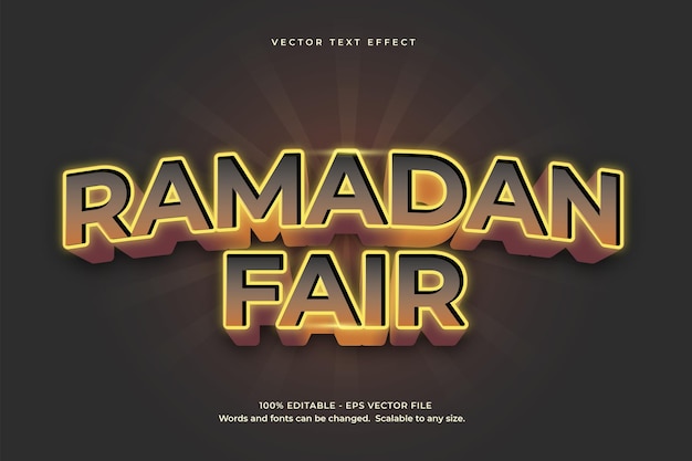 Effet De Texte De La Foire Du Ramadan