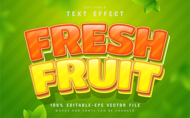 Effet De Texte De Fruits Frais