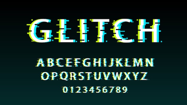 Effet De Texte Glitch Créatif