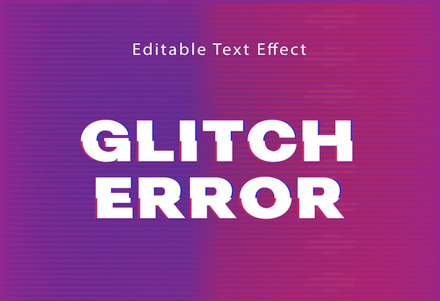 Effet de texte Glitch