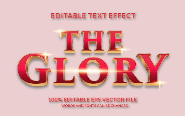 Effet De Texte Glory Red