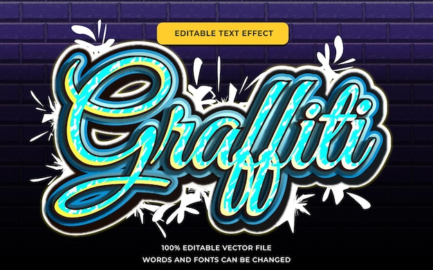 Effet De Texte Graffiti Colorfun Modifiable Avec Peinture Splash