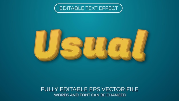 Effet de texte habituel Typographie du titre